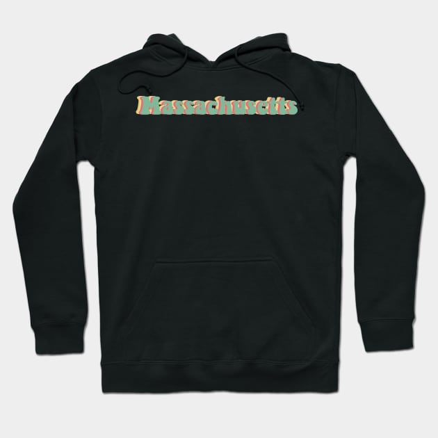 Massachusetts 70's Hoodie by JuliesDesigns